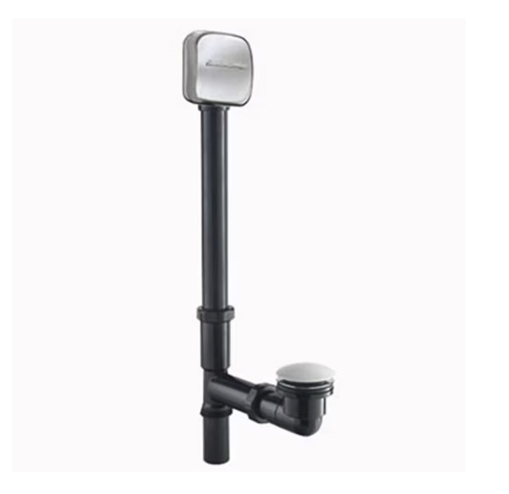 American Standard 1.5-in Brushed Nickel Foot Lock Drain w/Plastic Pipe