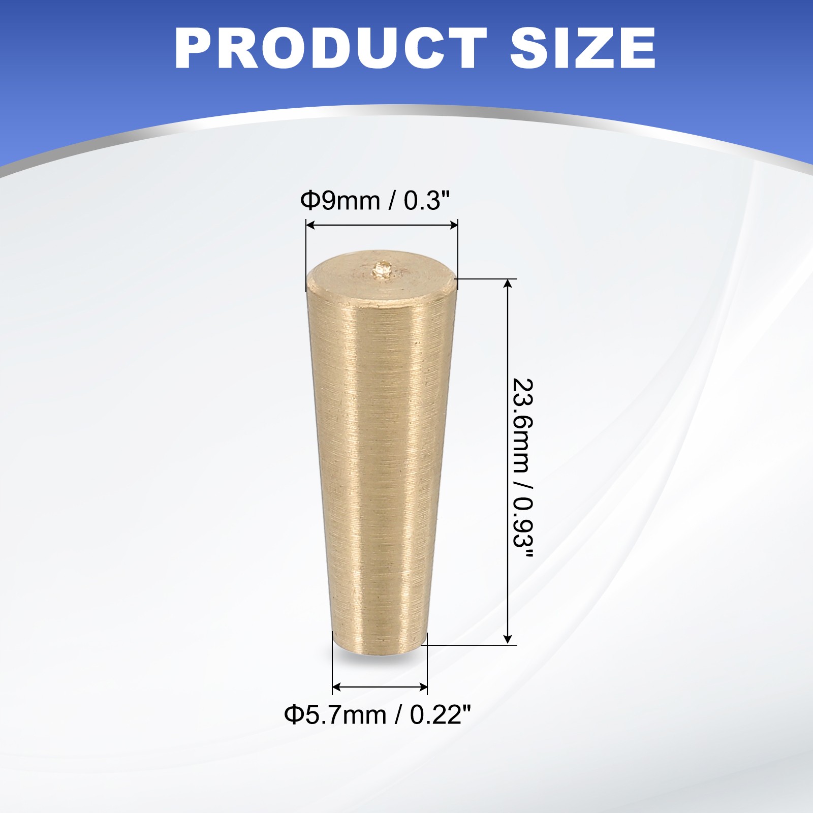 Tapered Shaped Solid Copper Stopper, 5/16″ Tube Copper Stoppers Lab Plugs, 1 Pcs