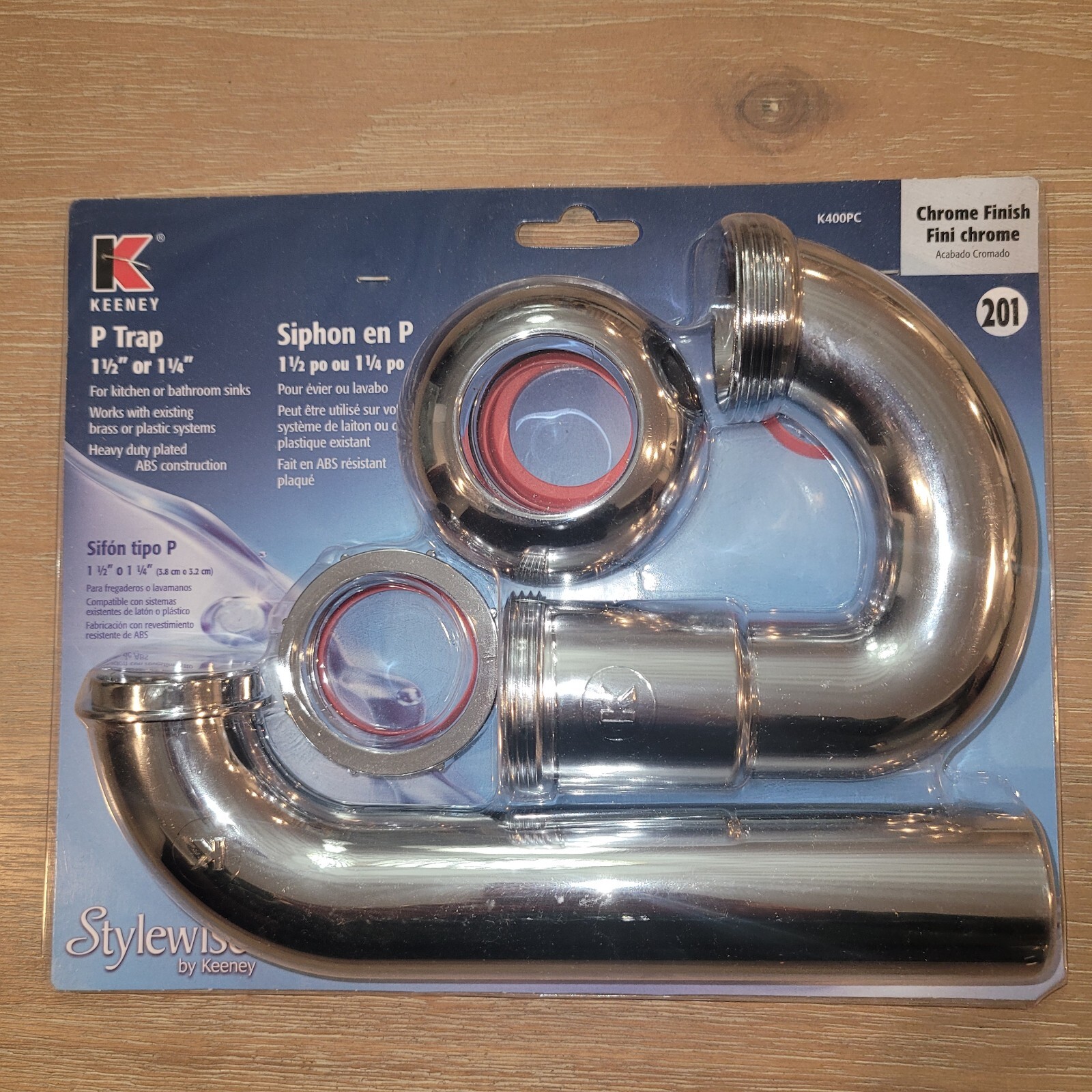 Keeney K400PC Chrome Plated ABS P-Trap 1-1/2″ or 1-1/4″ new