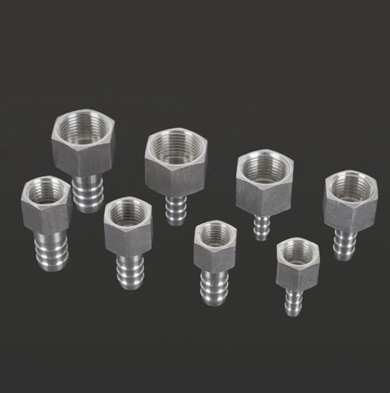 Stainless Steel Female BSP Thread Barb Hose Tail Pagoda Pipe Fitting Connectors
