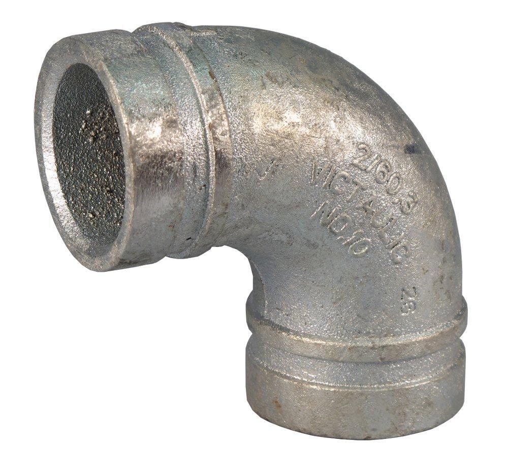 Various Sizes & Finishes of Victaulic Style 10 Grooved 90° Elbow Ductile Iron