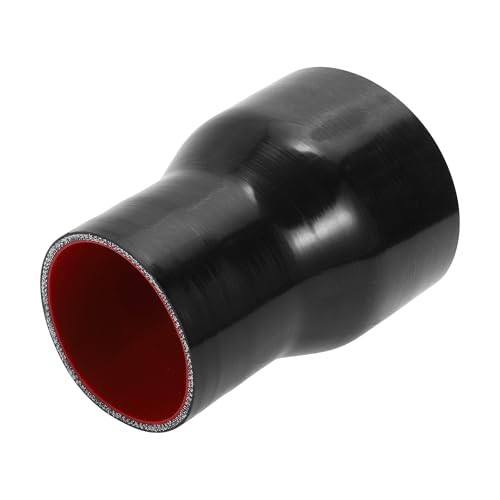 ID 3 to 4 Inch Silicone Reducer Straight 3 to 4″(76mm to 102mm)ID Black,Red