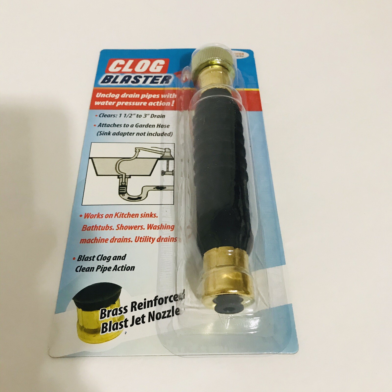 Dr Rooter Clog Blaster Drain Blaster Pump Sink Pipe Home Remover Water Pressure