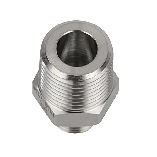 Yoebor Stainless Steel 304 Reducing Hex 1″ Mnpt x 3/8″ Mnpt 1 Reducing Nipple