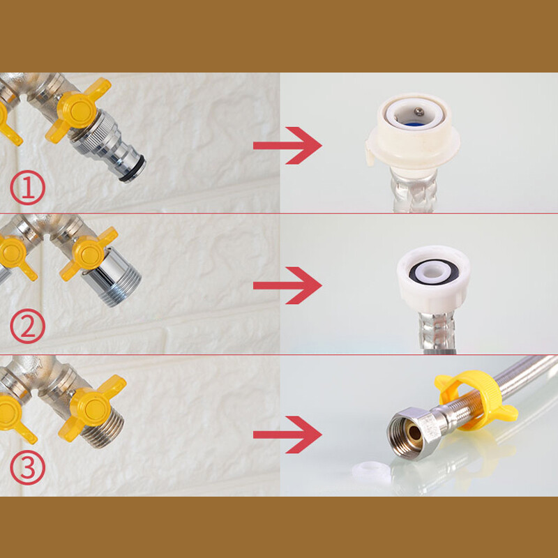 2-Way Faucet Water Distributor Y / T-Shape 1 In 2 Out Faucets Valve 1/2″ 3/4″BSP