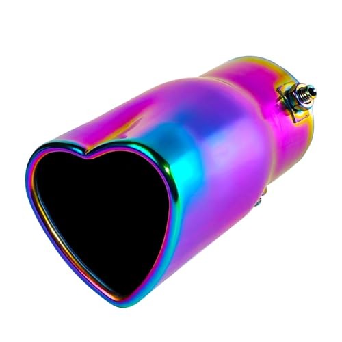 2.5 inch Inlet Fit For 1.75 2 2.25 Inch Exhaust Pepe Heart Shaped Colorful