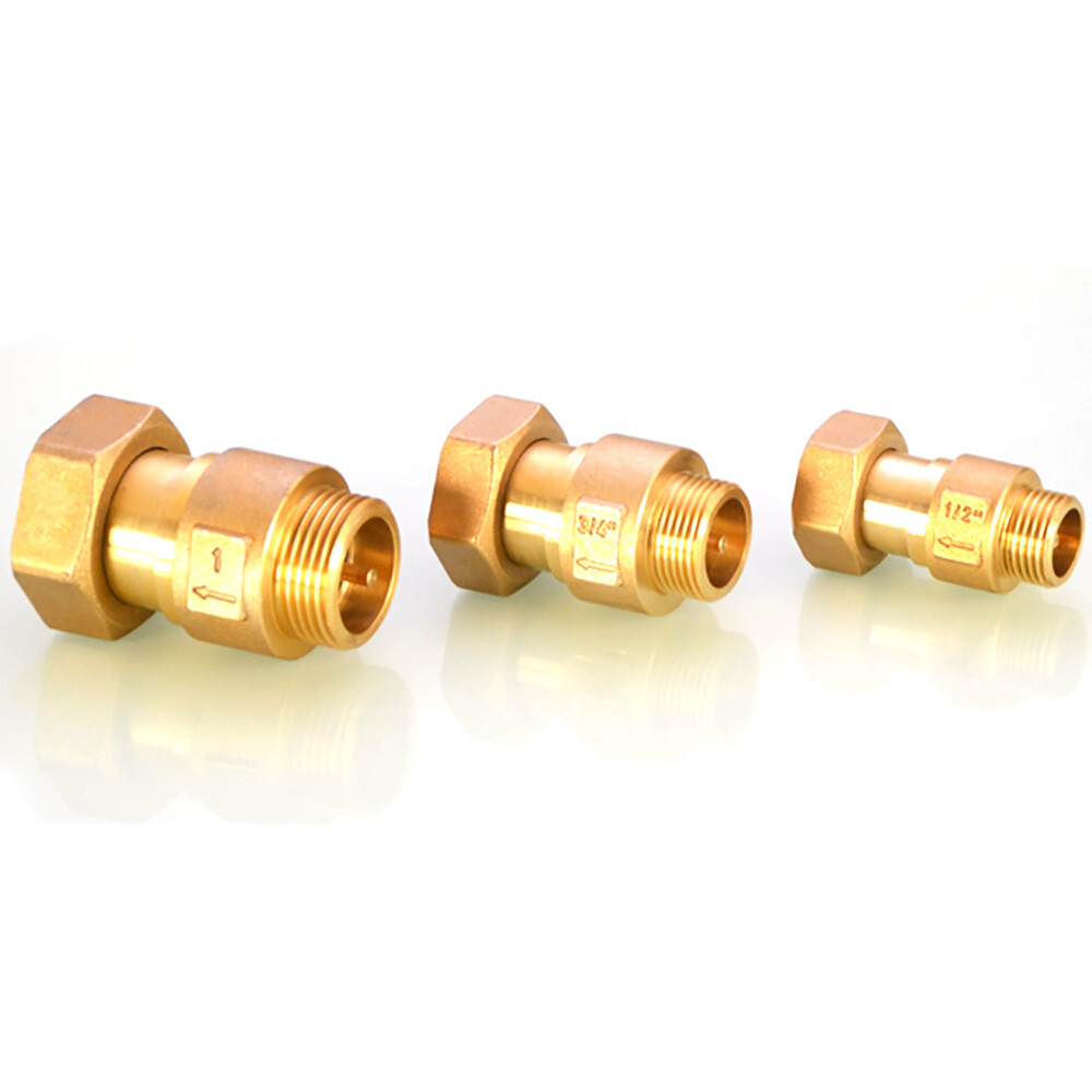 Brass Check Valve BSP Male To Female Thread Non-return Valves for Water Meter