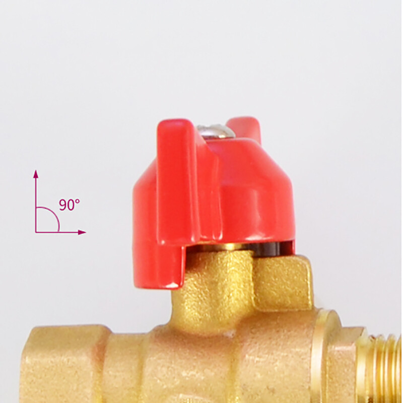 Brass Ball Valve Butterfly Handle Female/Male Pipe Valve 1/4“ 3/8“ For Gas Water