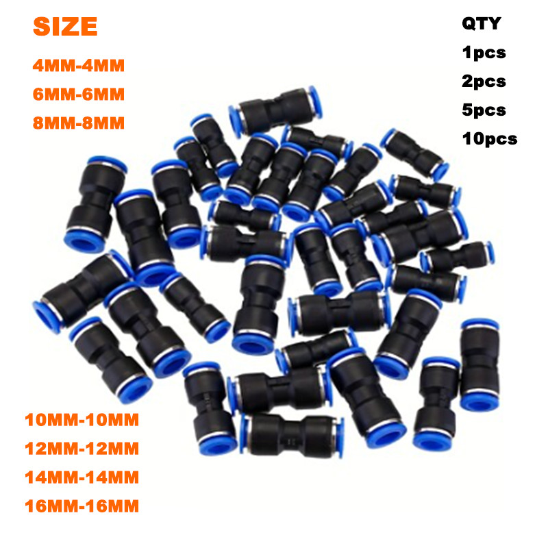 4mm-16mm Nylon Pneumatic STRAIGHT hose tube inline push fit connector air line