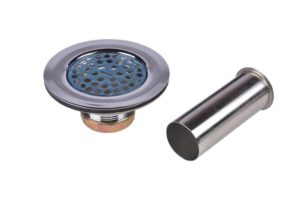 DEARBORN 815BT Bar Sink Strainer SS Brass Tailpiece Crumb Cup Basket