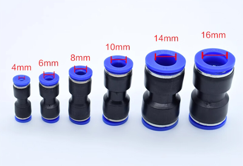 Nylon Pneumatic STRAIGHT hose tube inline push fit connector air line 4mm-16mm