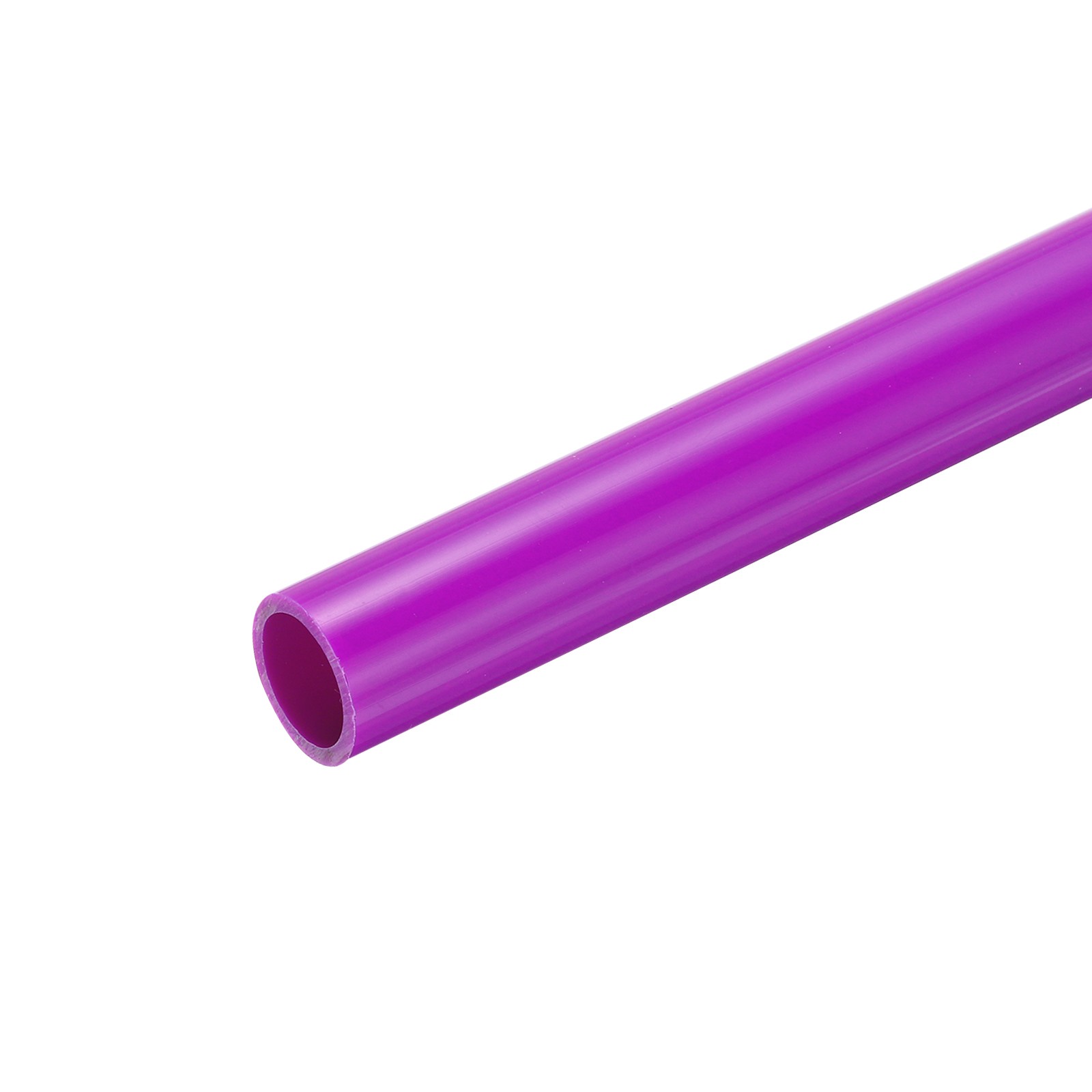 PVC Rigid Round Pipe 16mm ID 20mm OD 500mm Purple High Impact