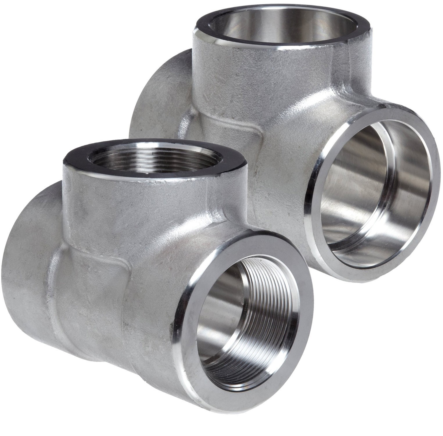 Various Size/Connection/Grade of Stainless Steel Tee 3000 Class Pipe Fitting