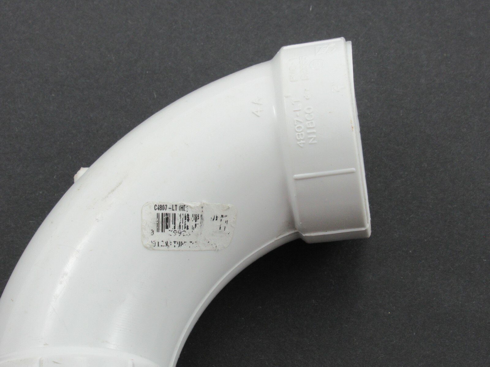 PVC Pipe Fitting 2″ PVC DWV 90 Degree Hub x Hub Long Turn Elbow C4807LTHD2