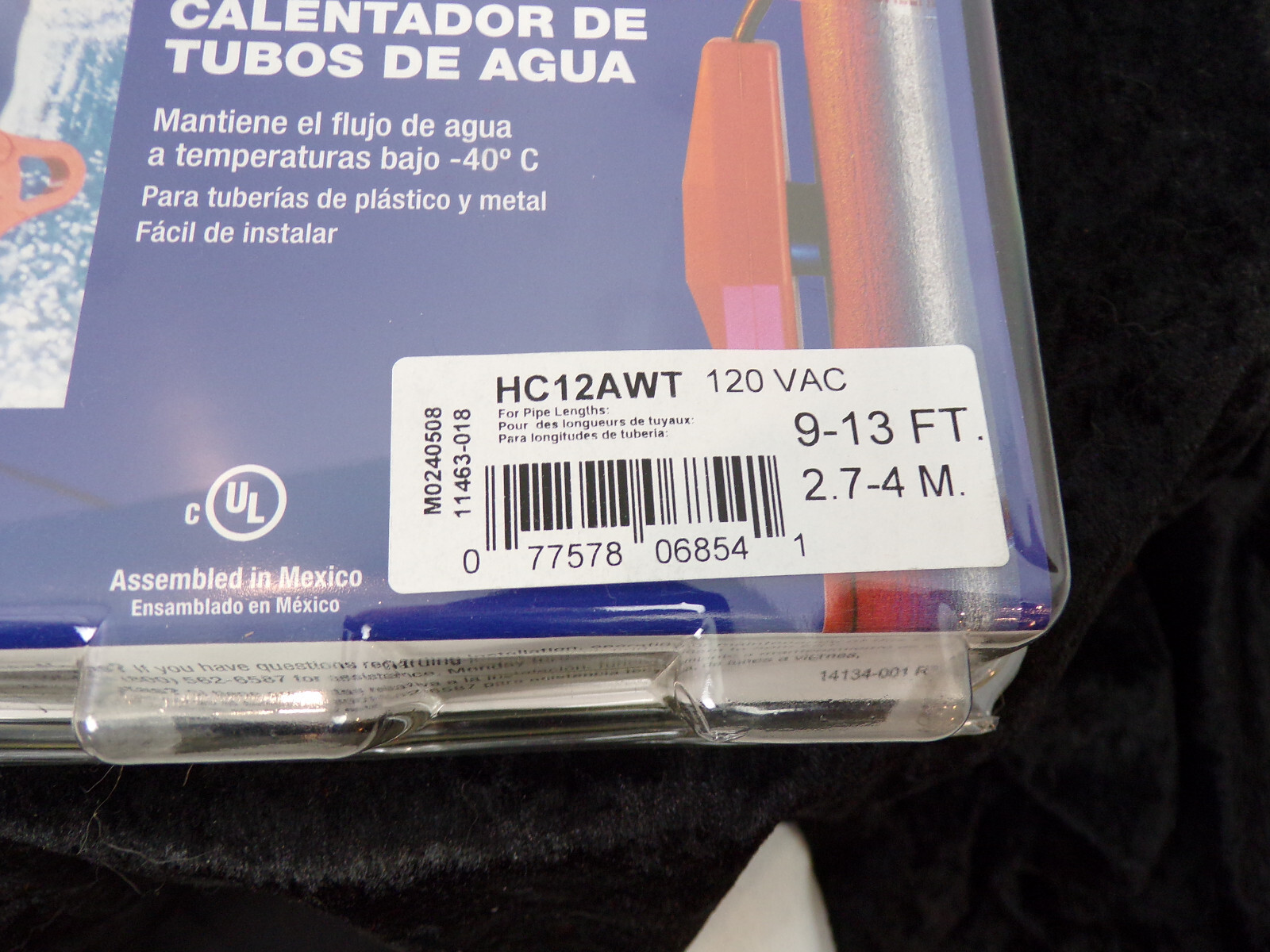FROST KING Electric Water Pipe Heat Cable NIB 9-13 feet/ -40 degrees below