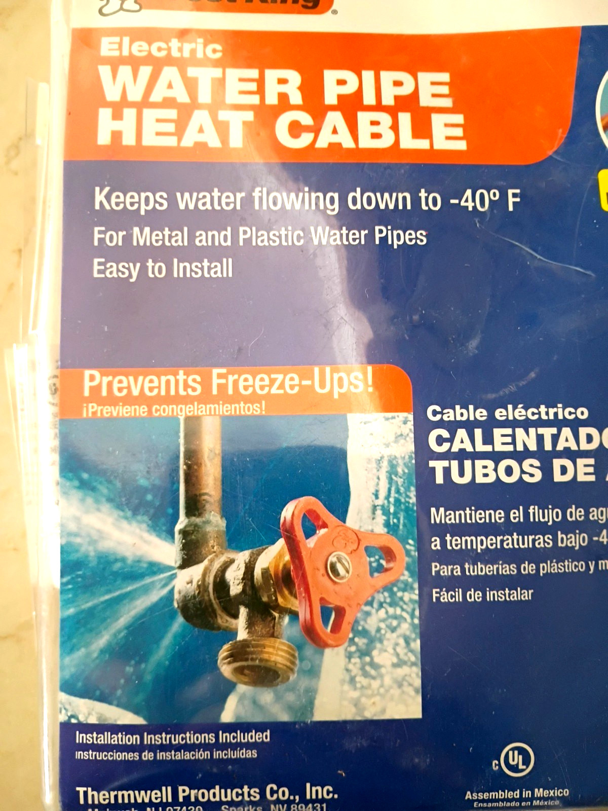 Frost King HC30A 30 ft. Water Pipe Automatic Electric Heat Cable Kit Accessory