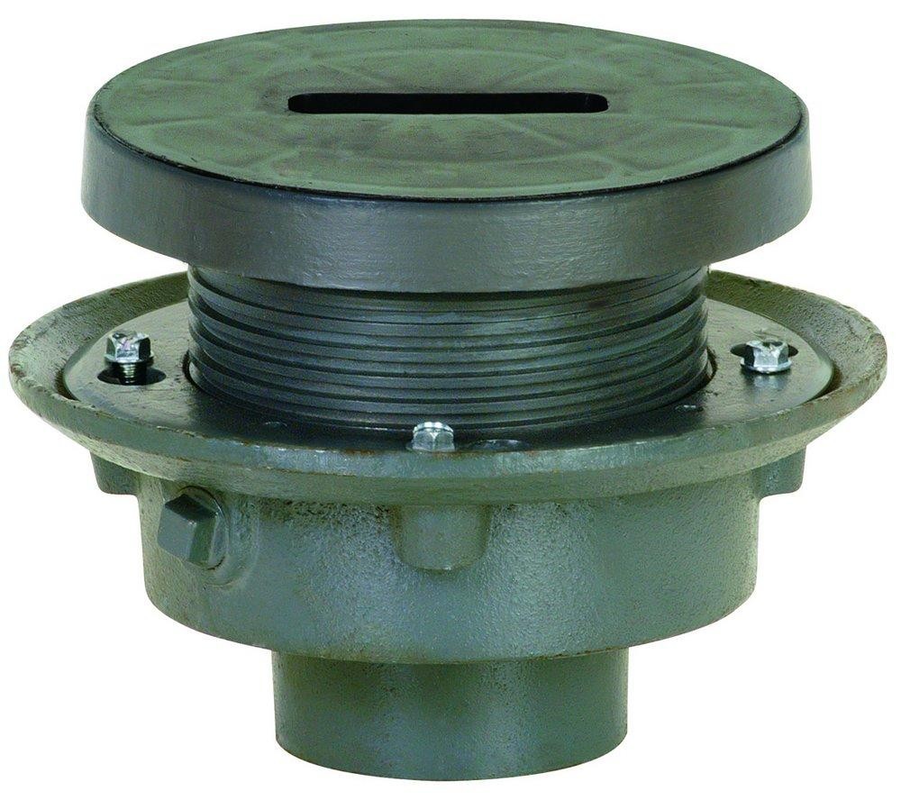 SIOUX CHIEF 833-24DF FLOOR DRAIN 4″ CAST IRON ADJUSTABLE NO HUB CONNECTION