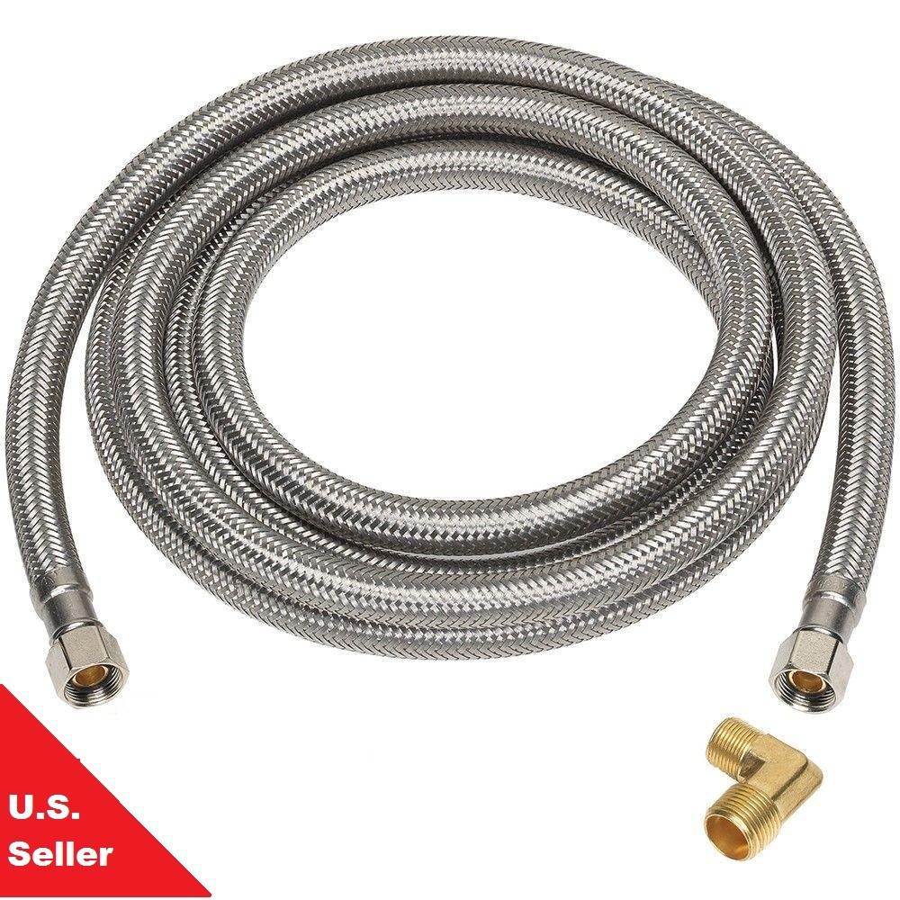 Plumbing Lot 25pcs SS Dishwasher Supply Connector/Lines 48″w/ Elbow