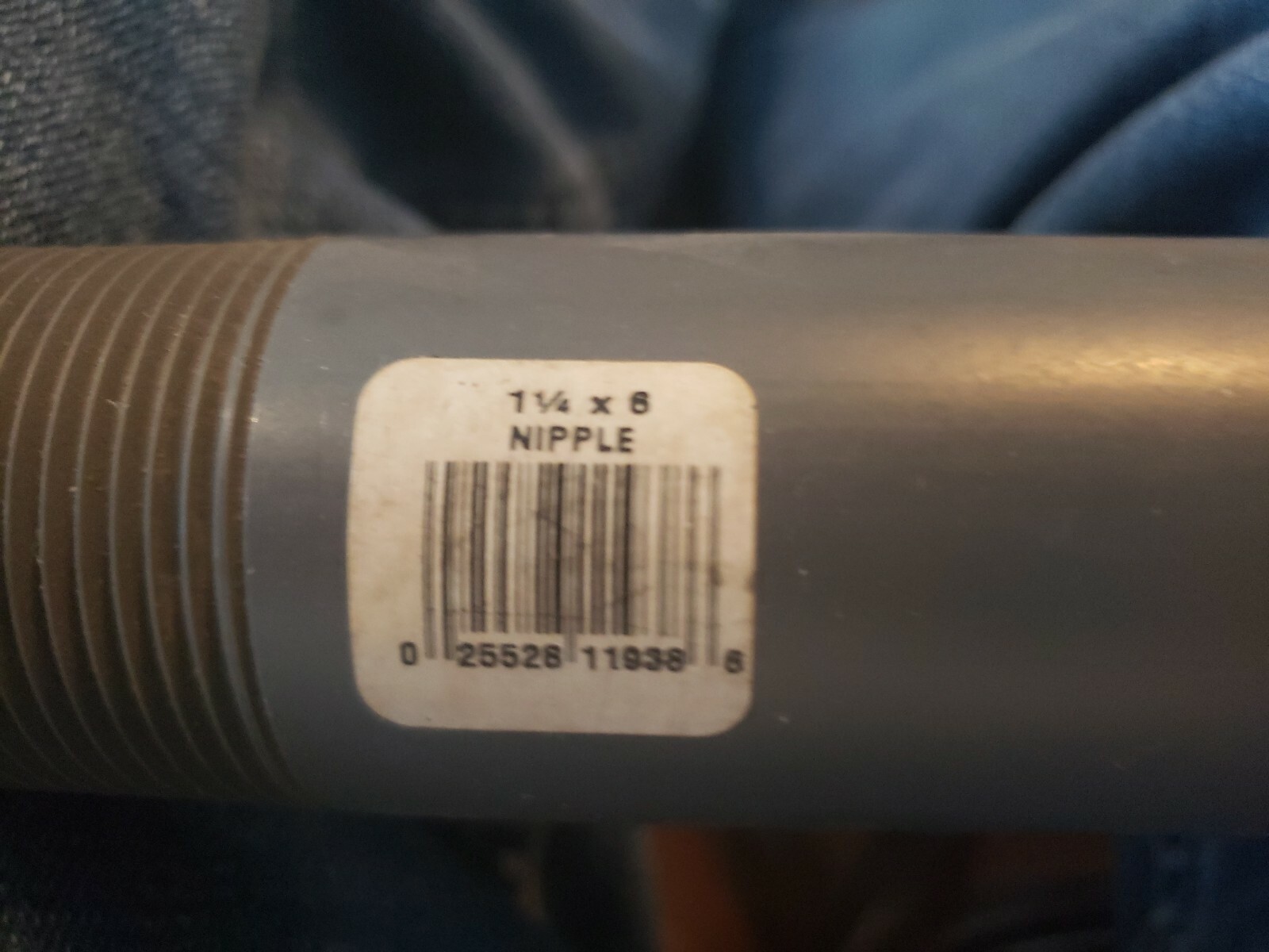 PVC ~ Nipple MNPT 1-1/4″ X 6″ Nipple MPT NPT SCH80 PVCI Thread PVC Pipe, 212060R