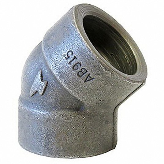 Various Sizes of 45 Degree Elbow Female Socket Weld Forged Steel Class 3000 USA