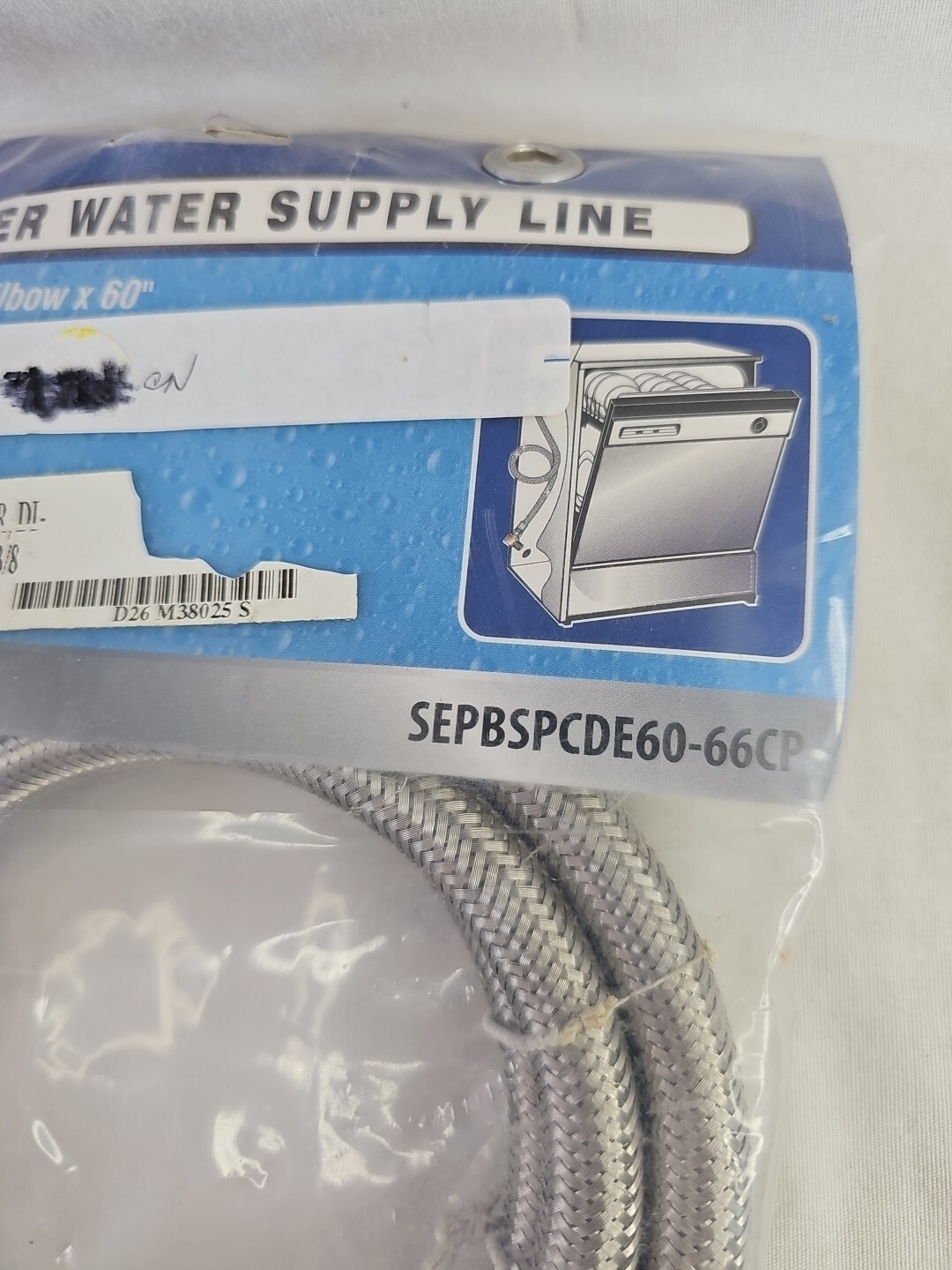 NEW 3/8″ Comp x 60″ 5-FT S.S Universal Dishwasher Water Supply Line Connector LF