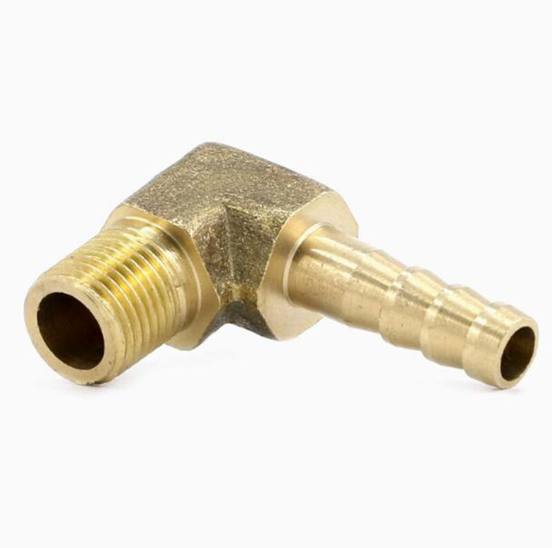 Brass BSP Thread Male 90 Degree Elbow Hose Tail Pipe Water Fittings Connectors