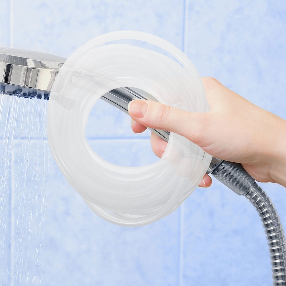 Silicone Shower Hose Inner Tube 6M White Flexible Leak Proof for Bathroom