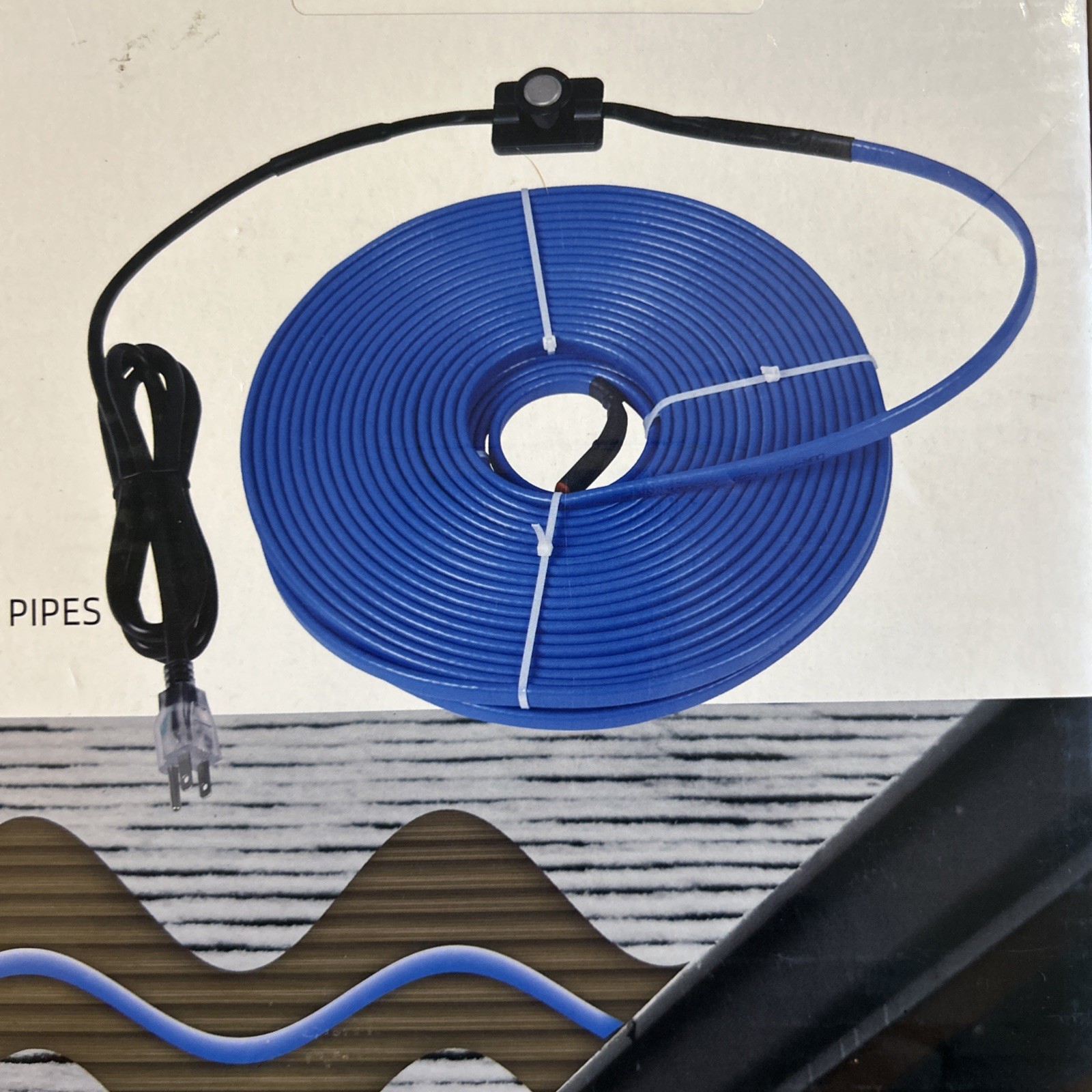 Self Regulating Pipe Heating Pre-Assembled 30ft Cable Pipe Freeze Protect 120V