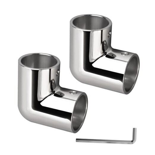 316 Stainless Steel Fittings for Boat Railings – 1-Inch – 2-Way 90° Elbow