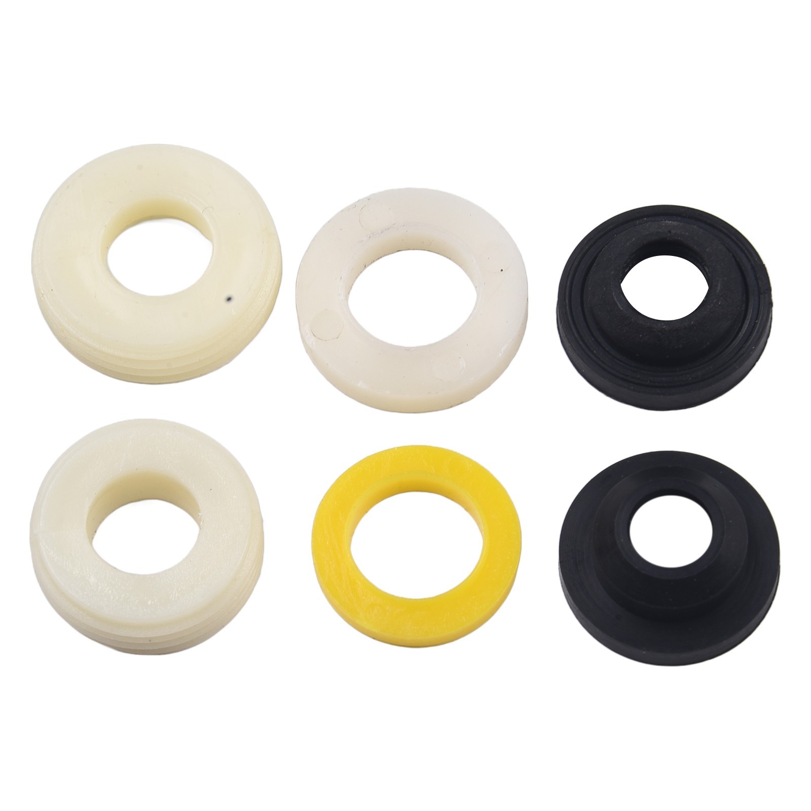 Secure Your Bathroom Set of 6 Nonslip Fixings for Seat with Rubber Gasket