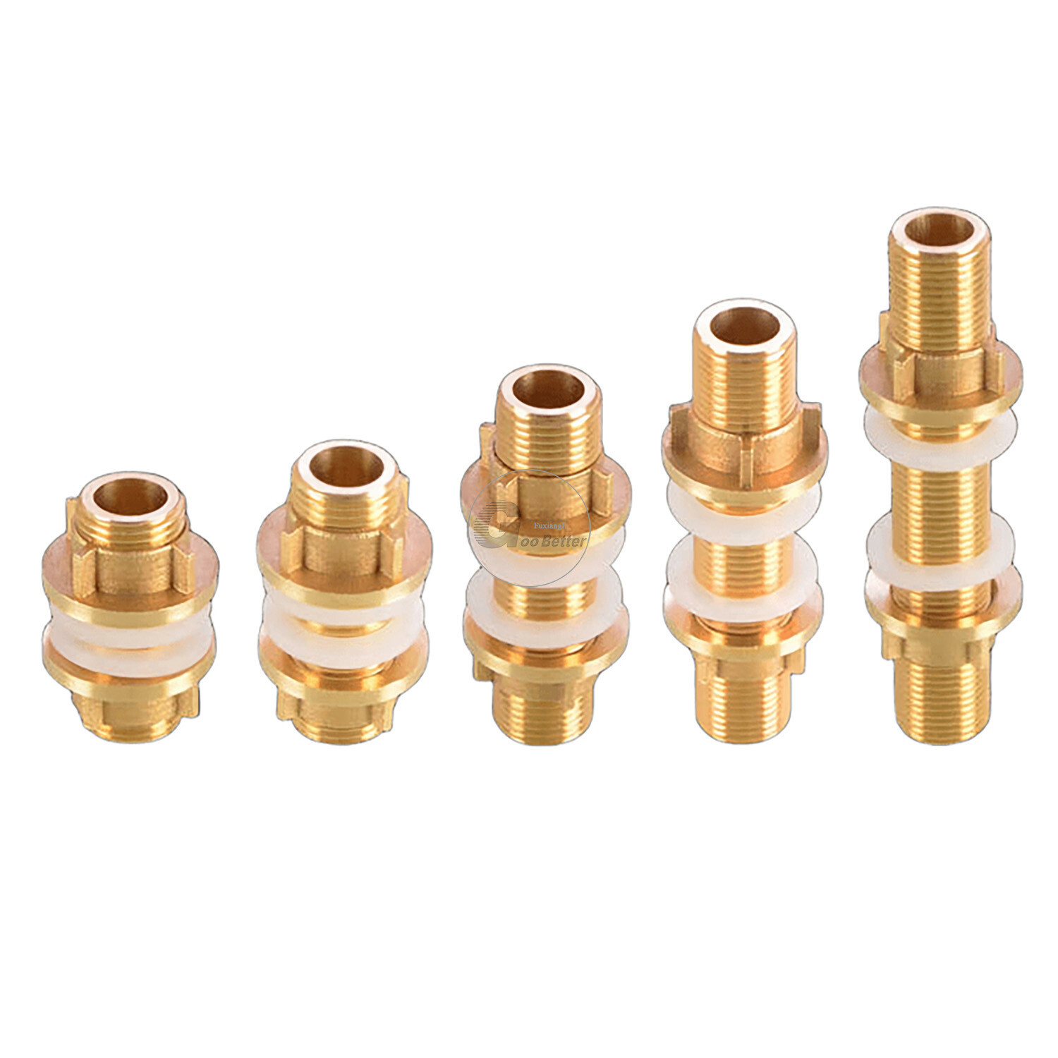 Brass BSPT 1/2″ Bulkhead Water Tank Fittings Water Tower Joint Connector