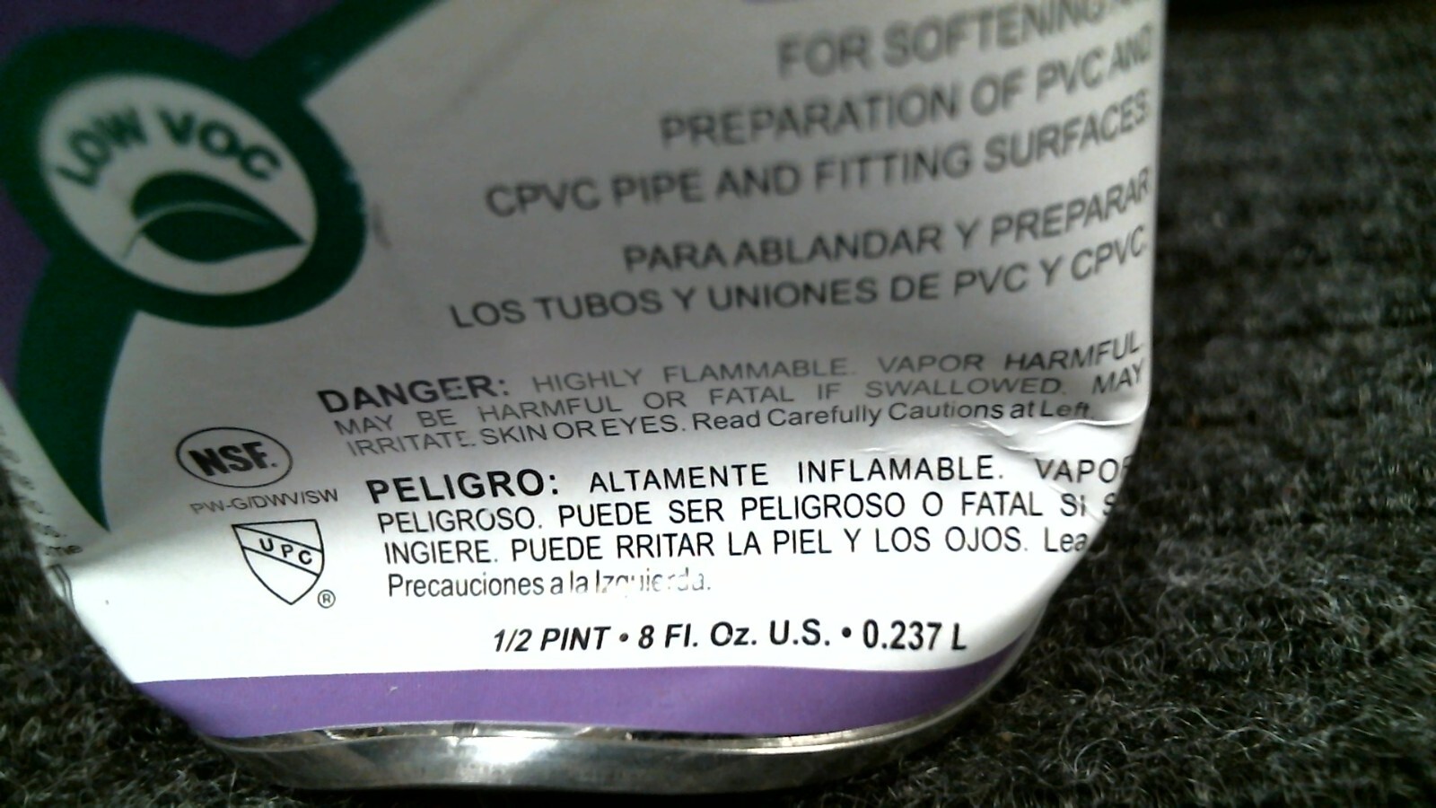 Weld-On 13993 P-68 Primer Pvc/Cpvc 1/2 Pint 8 Fl. Oz. NEW GR8 BUY!! 👀