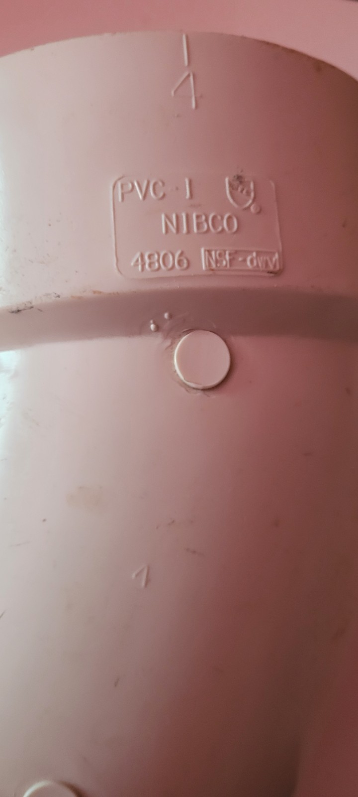 NOS Nibco PVC Elbow 45-Degree 4″ 4806