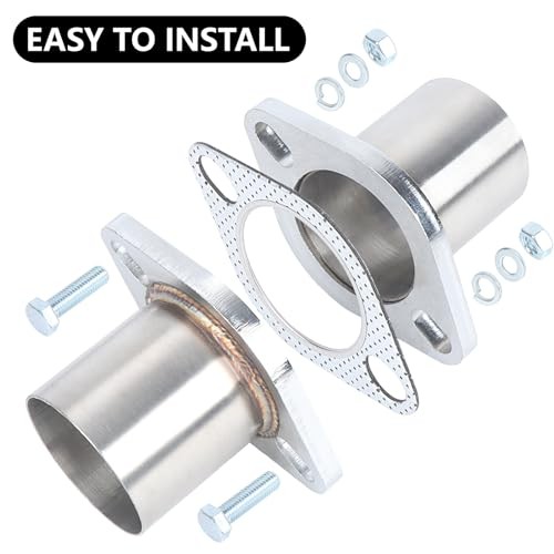 Exhaust Flange Repair Piping Kit to 3″ OD with Gasket and Bolt for Quick 3″ ID