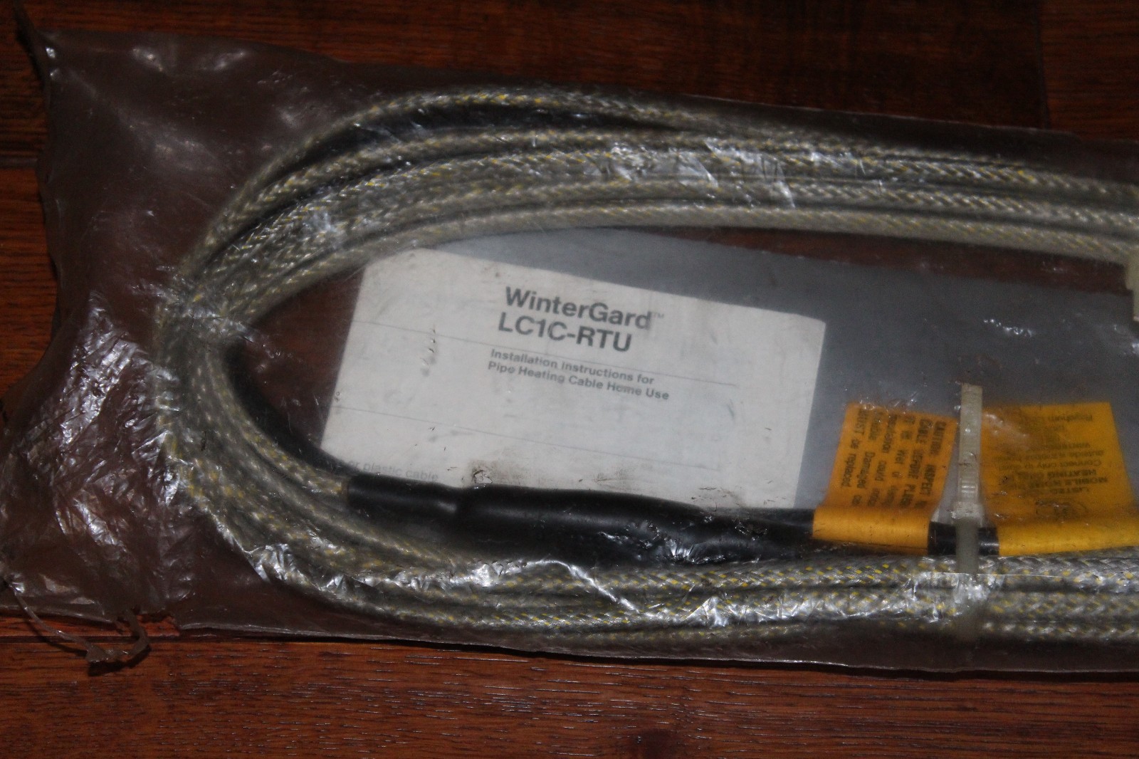 Raychem Wintergard Pipe Heating Cable LC1C-RTU 120V, W115, 15 Feet