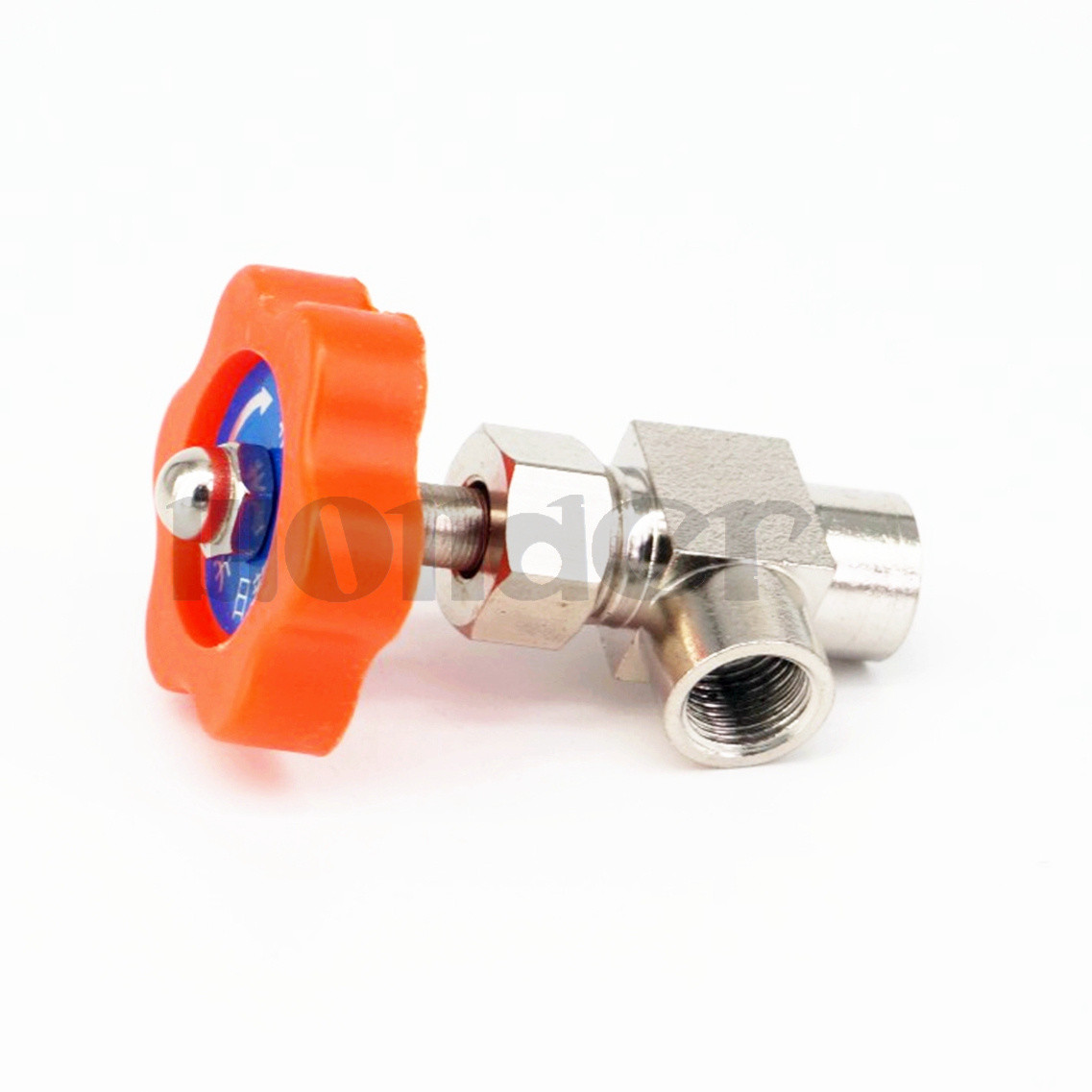 1/8″ BSP Female Elbow Nickel-Plated Brass Needle Valve 0.8 Mpa
