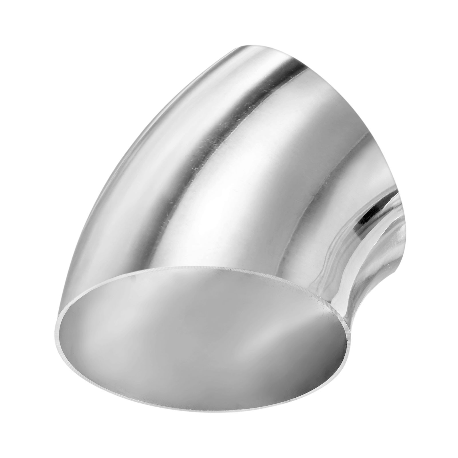 2-Pack OD 3.5 Inch 45 Degree Mandrel Bend Elbow, Thicken 1.5 mm Height 104 mm