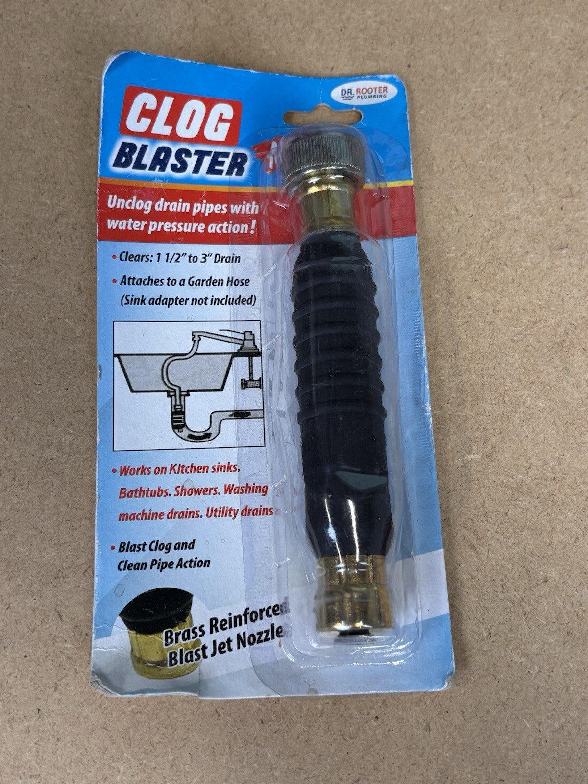 Dr Rooter Clog Blaster Drain Blaster Pump Sink Pipe Home Remover Water Pressure