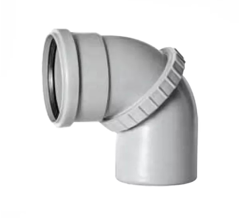 4″ 110mm Universal soil pipe elbow 90-180° Sewer Waste Drainage pipe fitting PVC