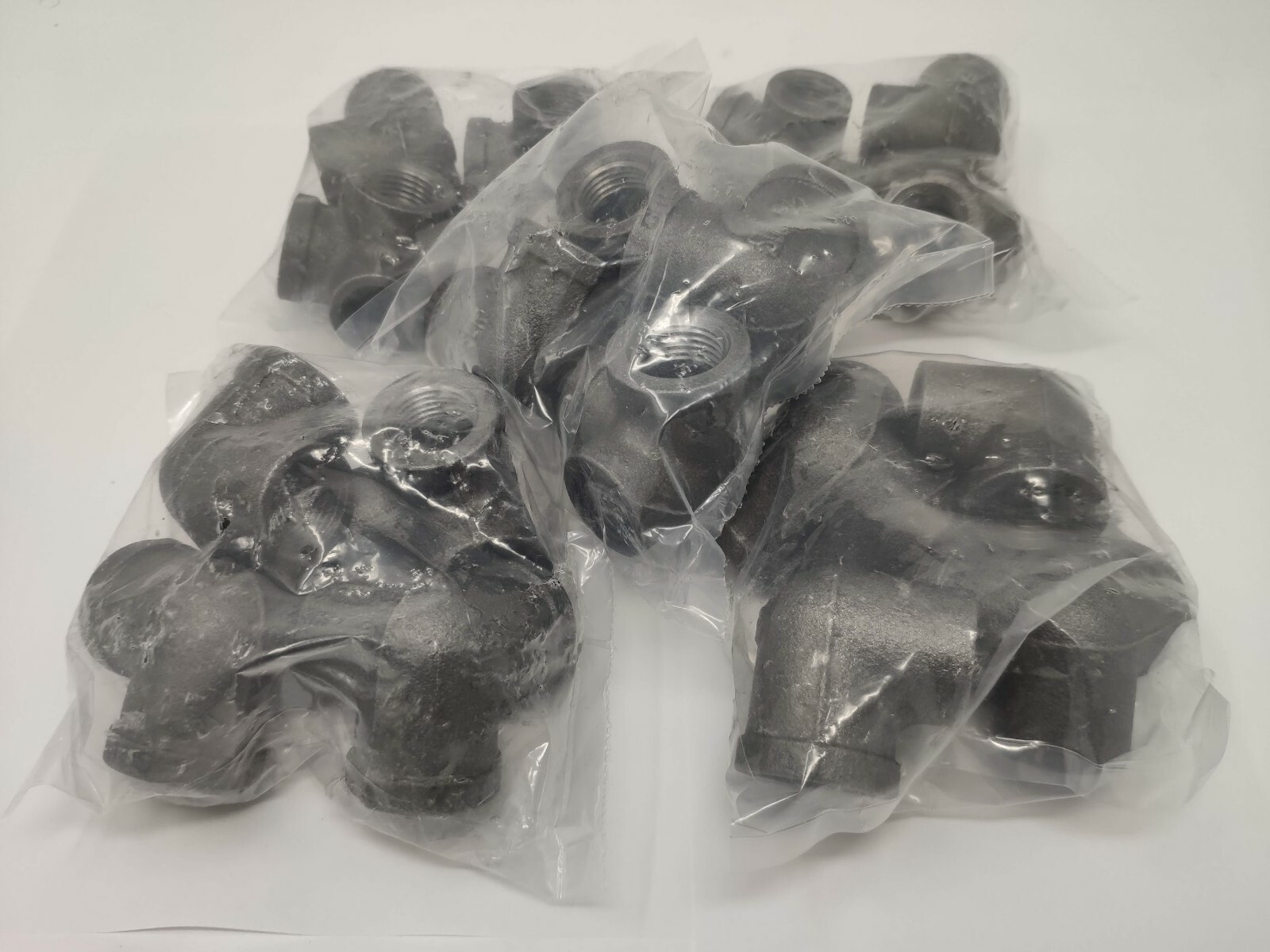 20 PACK! LDR Industrial Steel Grey 1/2-Inch Side Outlet Elbow 3-Way Fitting