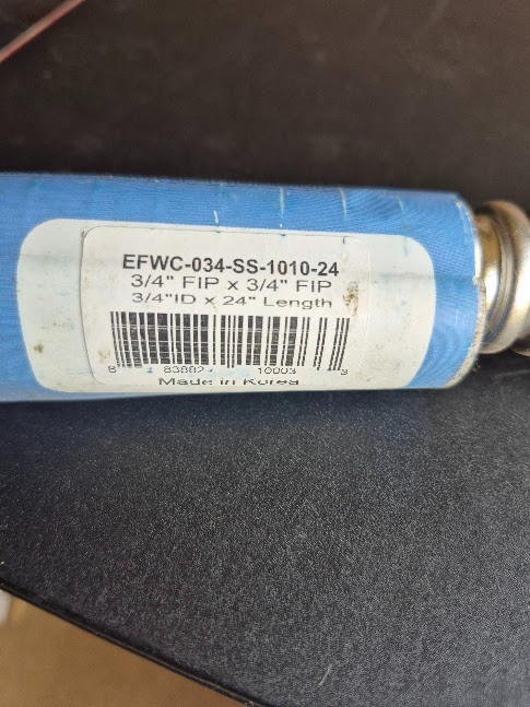 Easyflex water connections, various sizes & lengths, free shipping CONUS