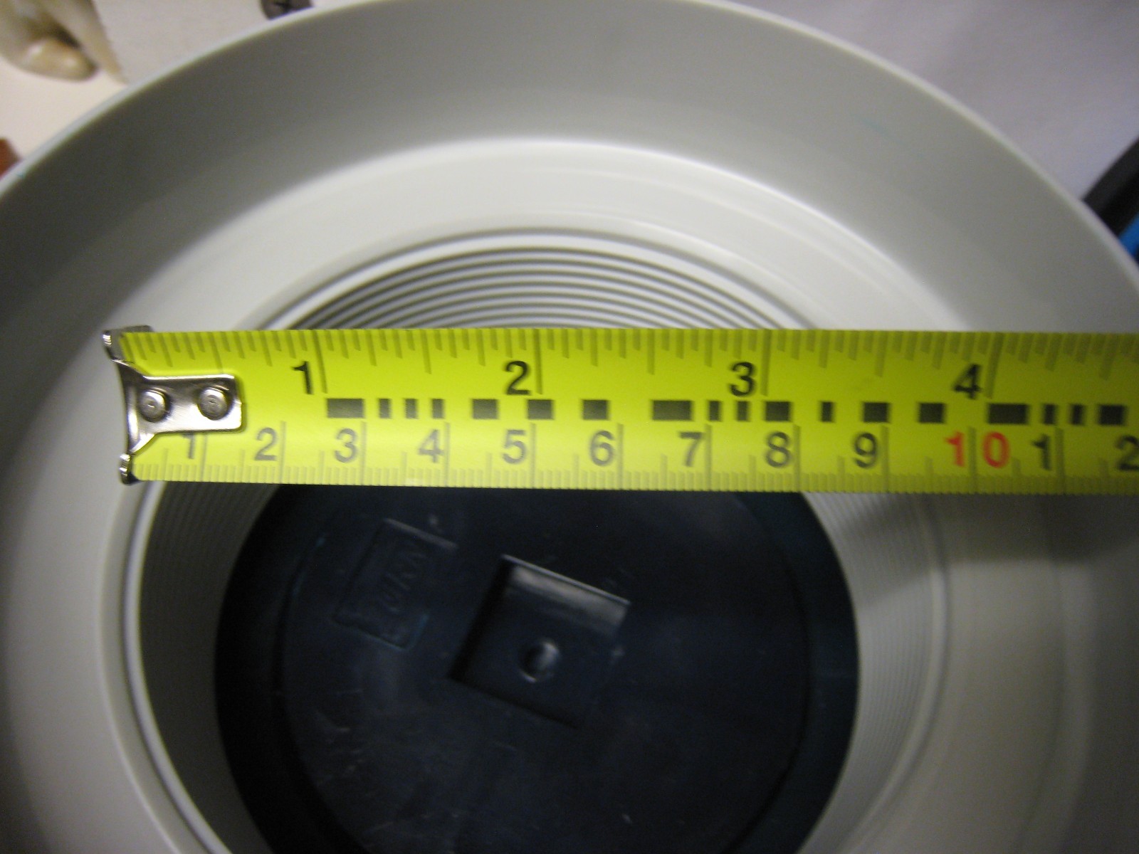 ZURN EZC-PV4-R6 4″ Push On Plastic Cleanout with solid Brass top screw in lid