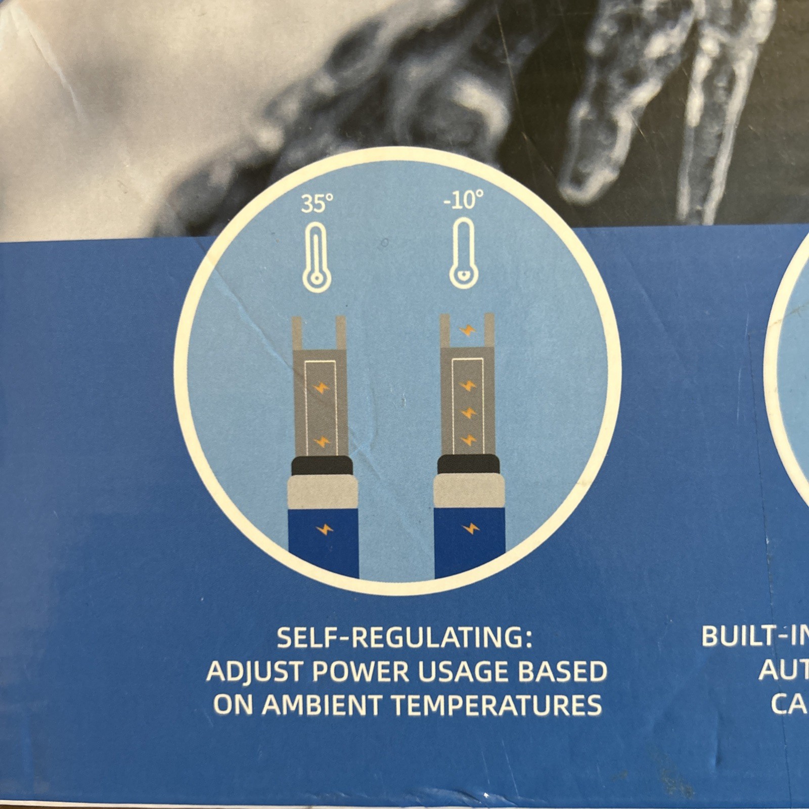 Self Regulating Pipe Heating Pre-Assembled 30ft Cable Pipe Freeze Protect 120V