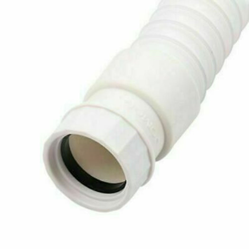 Flexible Plastic Basin Sink Waste Pipe Trap 36~80CM Bathroom Kitchen Syphon -UK