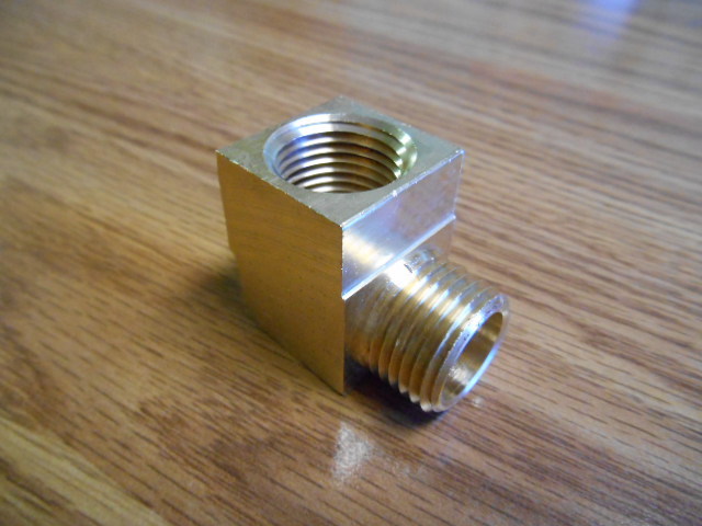 Brass Pipe 90 Deg Street Elbow Fitting ½” NPT male and ½” NPT female by Anderson
