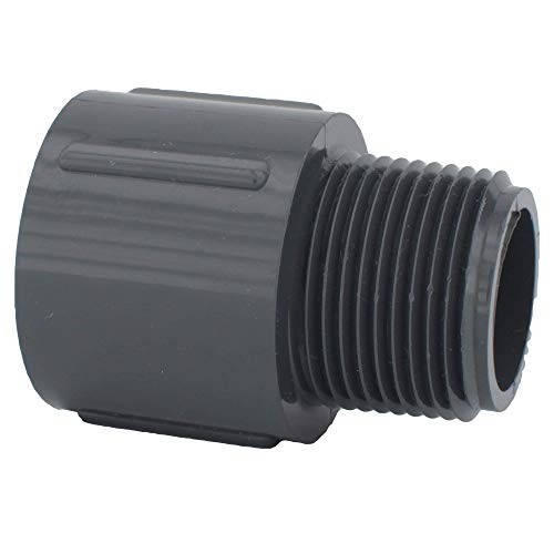 SCH 80 MALE ADAPTER SXMPT PRESSURE (Unit Piece) 1 Inch ( EACH qty: 1 ) 1 Gray
