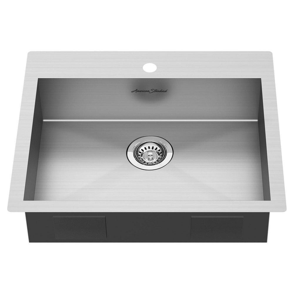 American Standard 18SB.6252211.075 25×22″ SS Single Bowl Kitchen Sink