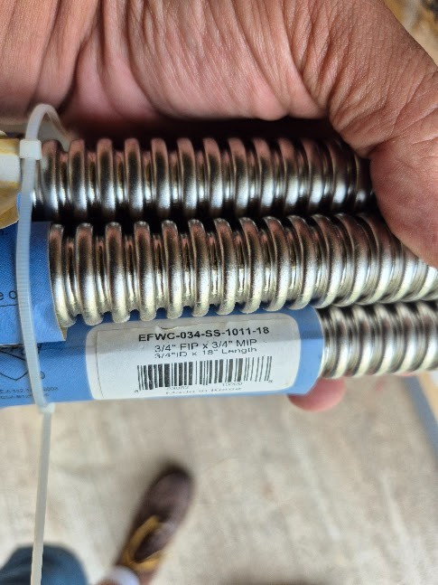 Easyflex water connections, various sizes & lengths, free shipping CONUS