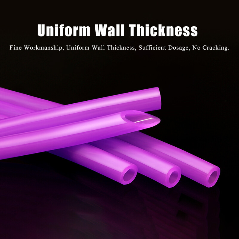 Purple Silicone Tube Food Grade Beer Milk Flexible Hose Pipe Soft Rubber 2mm-6mm
