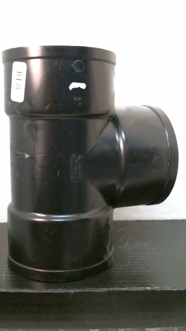 Genova 81430 DWV Pipe Tee, 3 in, Hub, SCH 40, ABS, FREE SHIP